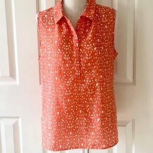 🤩LOFT Sleeveless Collared Top🤩